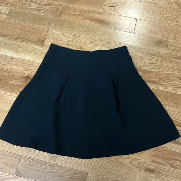 Black zipper details skirt Ann Taylor sz 14 - Picture 4 of 4